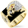 Onyx Eagle Men's Ring