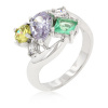 Bejeweled Cluster Peridot Ring