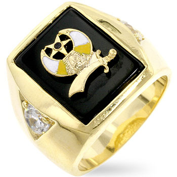 Shriners Onyx Men's Ring