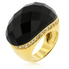 Black Faceted Onyx Ring