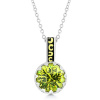 Lotus Peridot Pendant